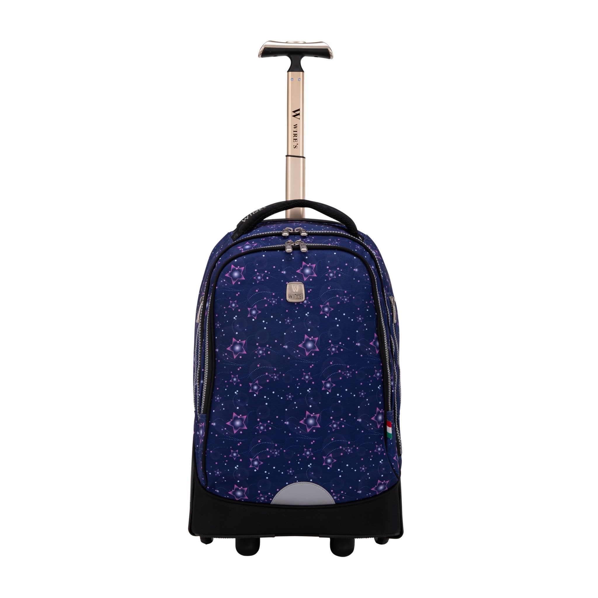 Stars Big Wheel School Bag Trolley Set of 3 (Lunch Bag & Pencil Case)